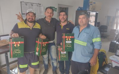 AATRAC comenzó la entrega de cajas navideñas a sus afiliados