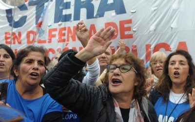 CTERA exige la «inmediata libertad» de los detenidos durante la marcha contra la Ley Bases