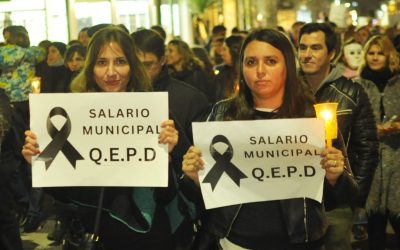 Sindicato de Municipales: «Nuestro salario, con un aumento del 10% y una inflación superior al 70%, no resistió y falleció».