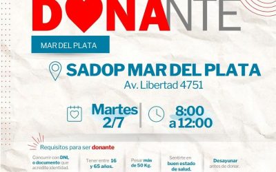 SADOP se unió a la Campaña Provincial de Donación de Sangre junto al Instituto de Hemoterapia y CUCAIBA