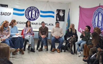 SADOP Mar del Plata realizó una reunión de Delegados y Delegadas junto a autoridades provinciales