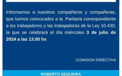 AERI anunció la convocatoria de su Paritaria con el gobierno provincial