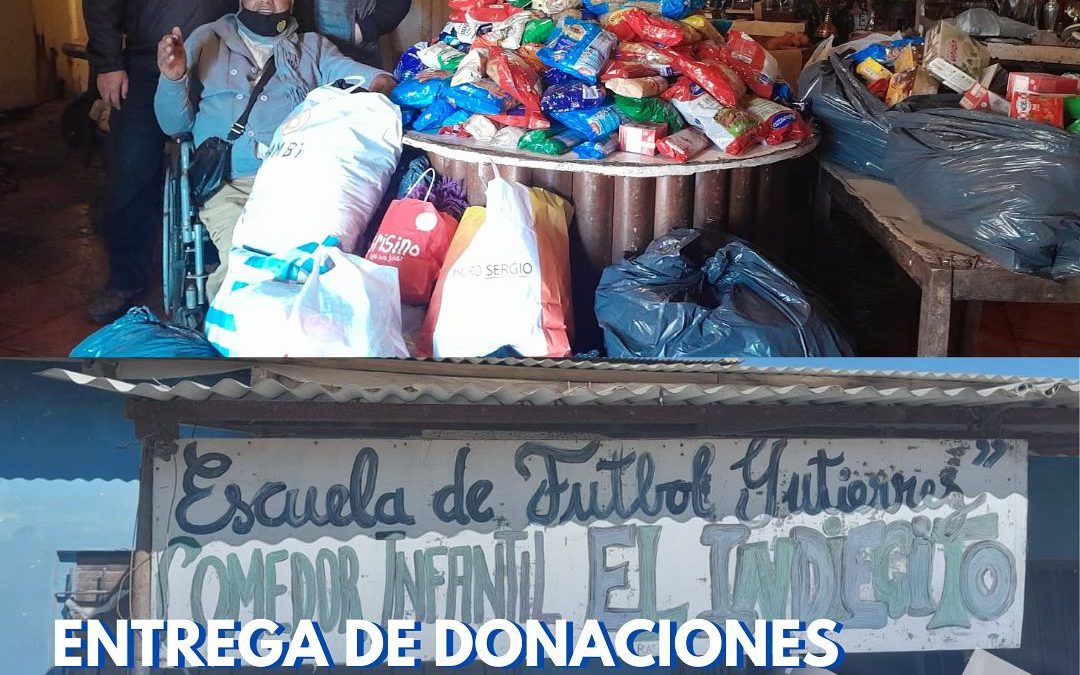 El Sindicato de Televisión entregó ropa de abrigo y alimentos donados por sus afiliados