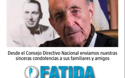 FATIDA homenajeó a Lorenzo Pepe tras su fallecimiento: «Sirvió a la Patria y enalteció la política»