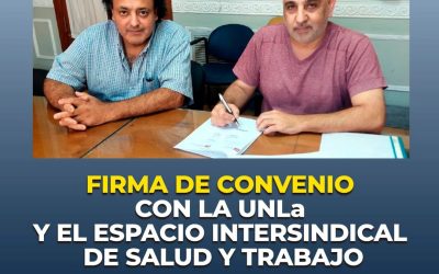 La AJB firmó un convenio con la Universidad Nacional de Lanús para la «Prevención y Promoción de la Salud en el Trabajo»