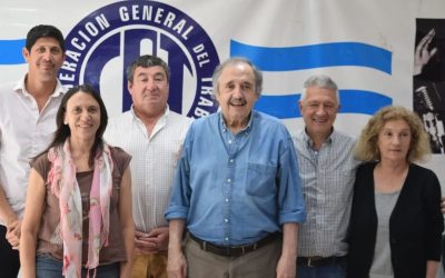 «Gachi» Ramundo participó de un encuentro con Ricardo Alfonsín, Silvia Saravia y Gustavo López y las centrales obreras locales