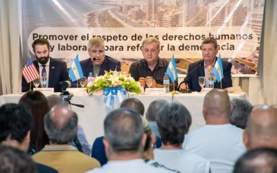 Mar del Plata fue sede del Seminario gremial internacional «Respeto de los Derechos humanos y laborales para reforzar la democracia»