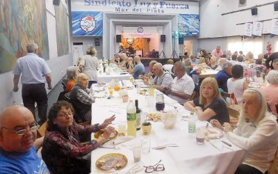 Con gran concurrencia se realizó el festejo por el Día del Jubilado y la Jubilada de Luz y Fuerza en Mar del Plata