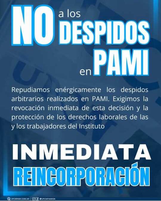 UPCN se manifestó en contra de los despidos en PAMI: «Exigimos la revocación inmediata de esta decisión»