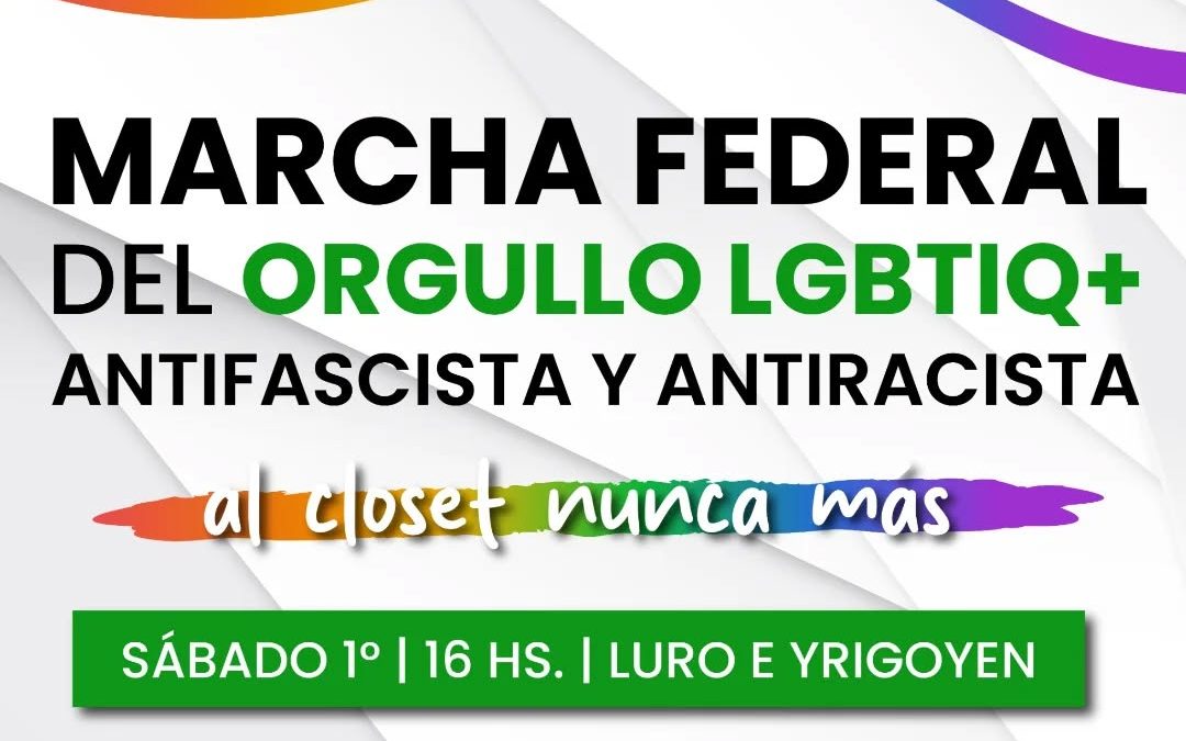 ADUM confirmó su participación en la Marcha del Orgullo Antifascista y Antirracista: «Al clóset, nunca más»