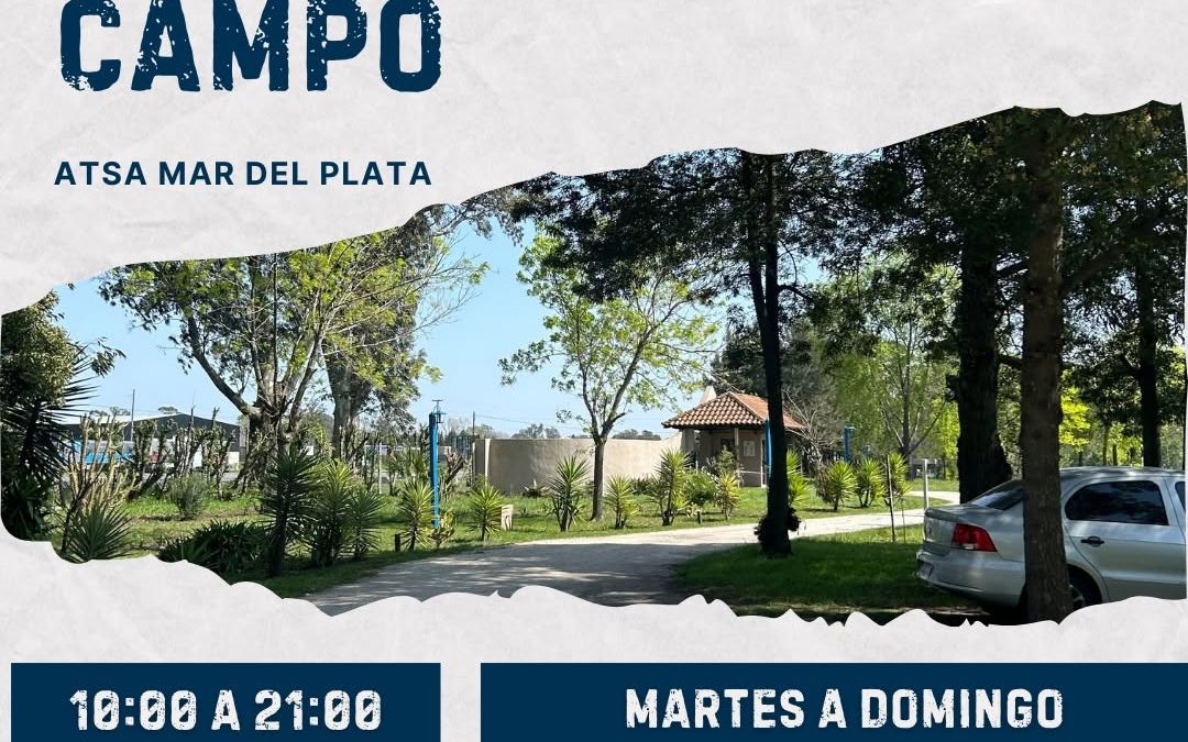 ATSA confirmó la apertura de su Club de Campo disponible para «disfrutar en familia» con sus afiliados y afiliadas