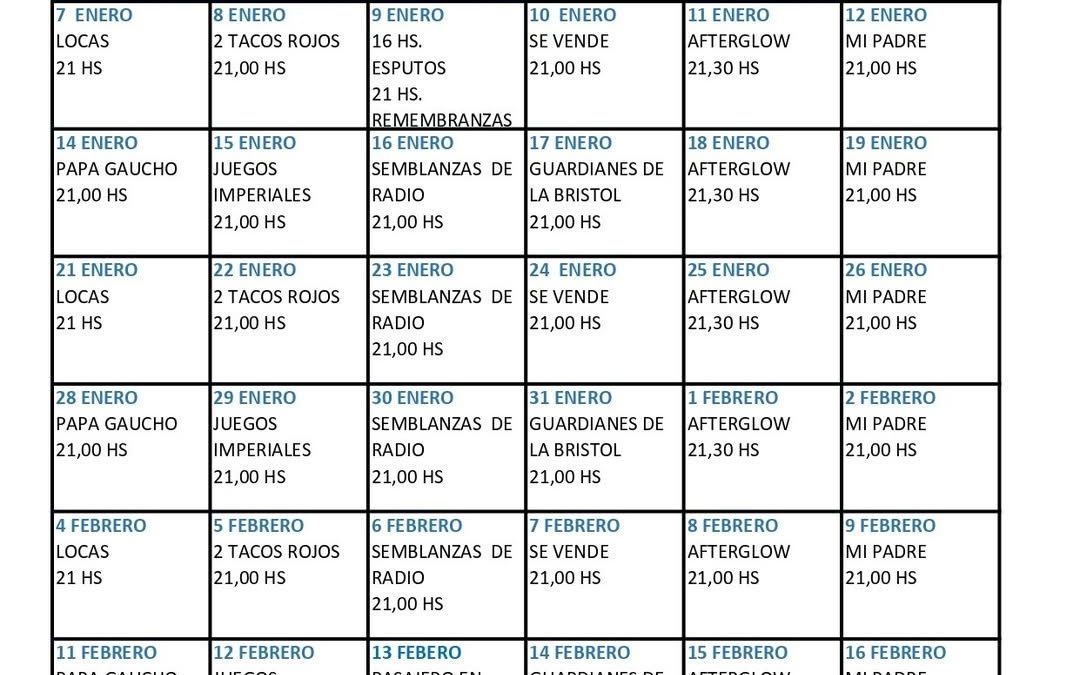 Se anunció la grilla completa de la Temporada Teatral de Enero y Febrero en la «Sala Arturo Jauretche» del Teatro de La Bancaria