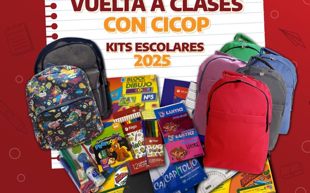CICOP entregará kits escolares para hijos e hijas de su afiliados en todos los niveles educativos