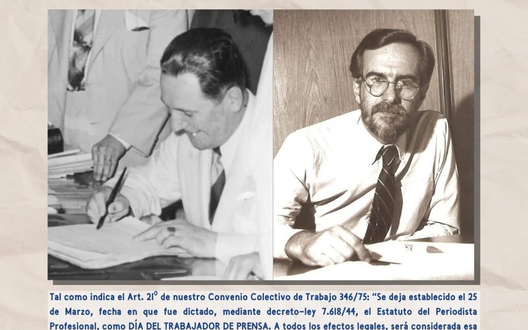 El Sindicato de Prensa homenajeó a Rodolfo Walsh y Amílcar González en el Día del Trabajador de Prensa