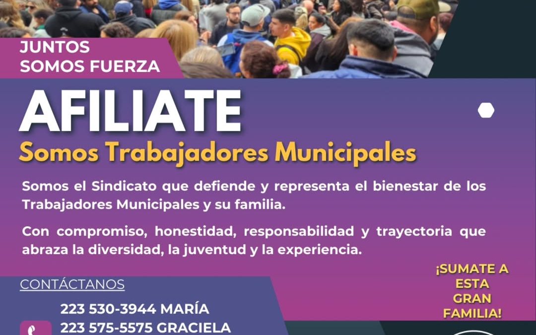 El STM lanzó una importante campaña de afiliación «para continuar creciendo y jerarquizando la tarea del trabajador municipal»