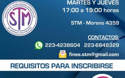 El Sindicato de Trabajadores Municipales abrirá una comisión del Plan FINES para que sus afiliados completen estudios secundarios