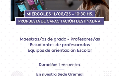 El Sindicato de Trabajadores Municipales lanzó un curso sobre «Identificación de riesgo en entornos digitales en ámbitos educativos»