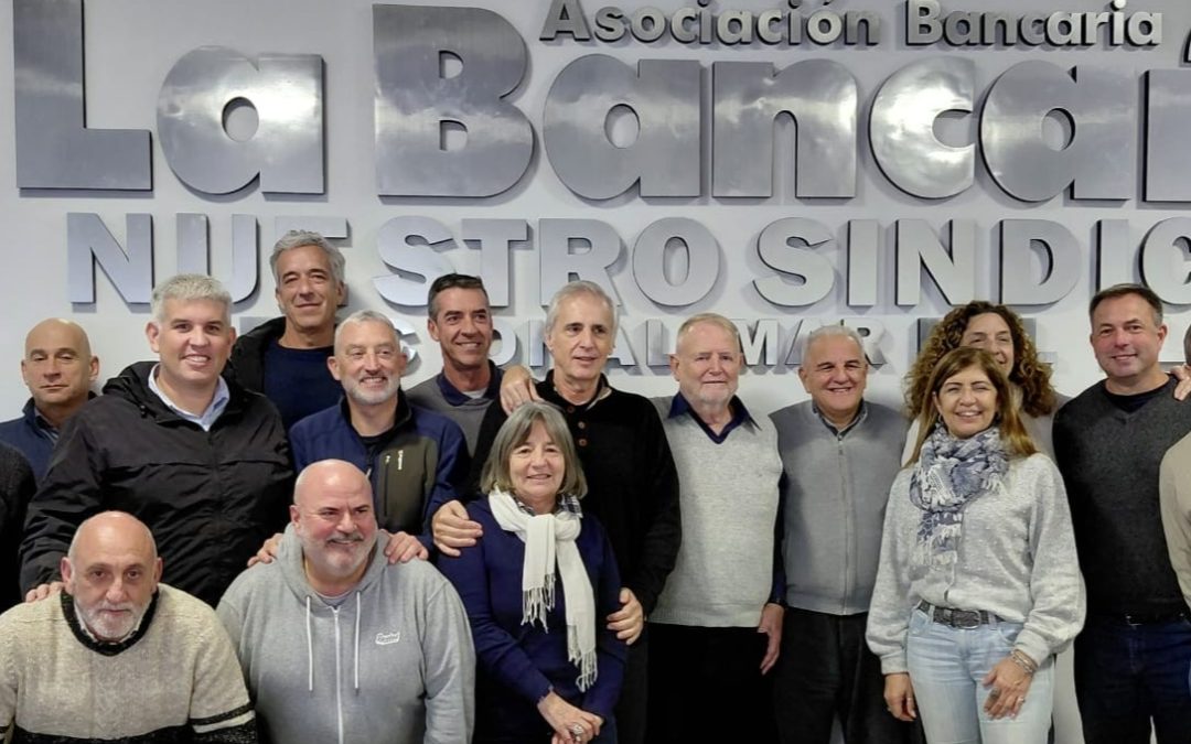 José María Giorgetti, Secretario Nacional de Seccionales de La Bancaria, visitó Mar del Plata y mantuvo reuniones gremiales