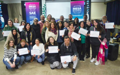ATE participó de la entrega de certificados del curso de Abordaje del SAE (Servicio Alimentario Escolar) junto a autoridades provinciales