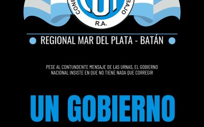 La CGT Regional Mar del Plata – Batán homenajeó a los maestros en su día y calificó al de Milei como «un gobierno analfa-veto»