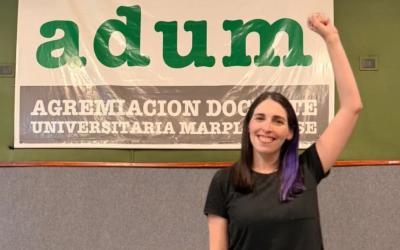 Elecciones en ADUM: Abigail Araujo es la nueva Secretaria General del gremio de docentes universitarios con el 97% de los votos