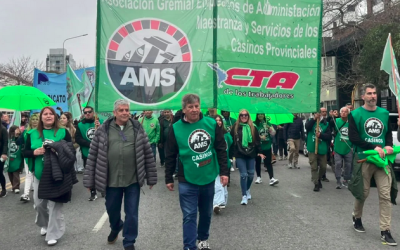 AMS Casinos exigió un «Reajuste del 30% en el adicional por desarraigo» a las autoridades de Casinos y la provincia de Buenos Aires