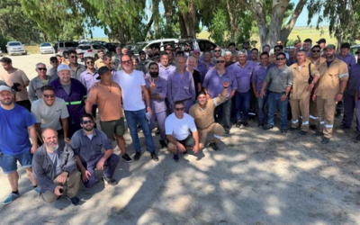 Conflicto en Costa Esmeralda: Luz y Fuerza Mar del Plata realizó una movilización y jornada de lucha junto a la Cooperativa CALP Pinamar