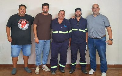 Dirigentes de Luz y Fuerza Mar del Plata acompañaron la elección del Cuerpo de Delegados en CLyFEMA de Mar de Ajó