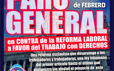 El Sindicato de Trabajadores Gráficos anunció su adhesión al Paro General contra la Reforma Laboral: «Es una reforma esclavista»