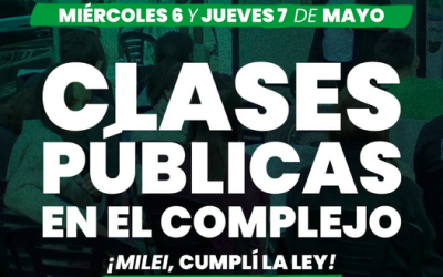 ADUM continúa con actividades públicas en la previa a la Marcha Federal Universitaria del 12 de Mayo, que acompañarán con un Paro Docente