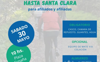 La Bancaria realizará una Bicicleteada Recreativa desde Plaza España hasta Santa Clara el próximo 30 de Mayo.