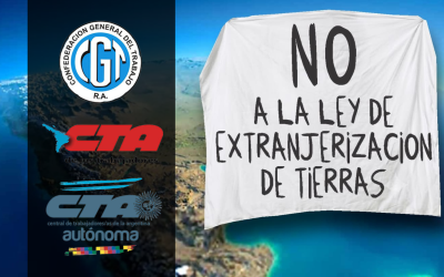 Ante el Alerta Meteorológico, las centrales obreras suspendieron la movilización en rechazo a la ley de Extranjerización de la Tierra