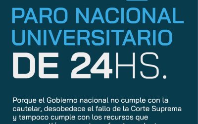 APU Mar del Plata anunció su adhesión al Paro Nacional Universitario de 24 horas del 12 de Agosto junto a su Federación a nivel nacional