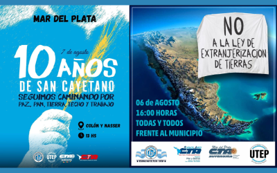 Rechazo a la Ley de Tierras y movilizacion por San Cayetano: La CGT dará una conferencia este Miércoles para anticipar sus actividades