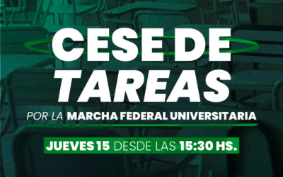 5ª Marcha Federal Universitaria: ADUM inicia un Cese de Tareas Docentes desde las 15:30 y a las 16 concentrará en el Complejo de la UNMdP